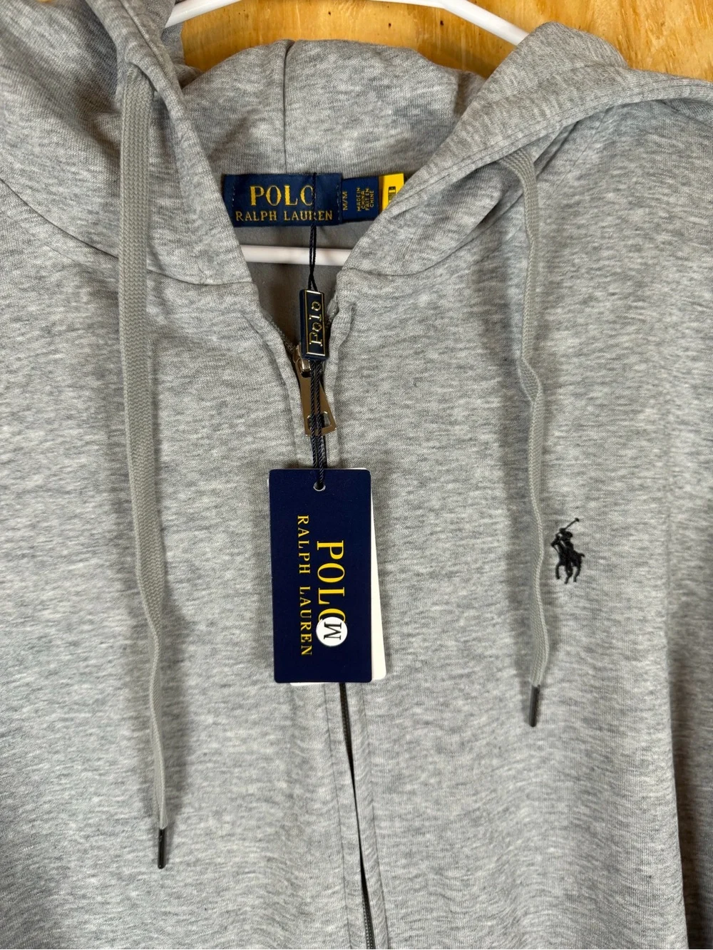 Polo by Ralph Lauren Light Gray Zip-Up Hoodie - NWT
